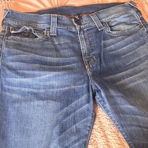 True Religion Blue Jean Shorts for Men